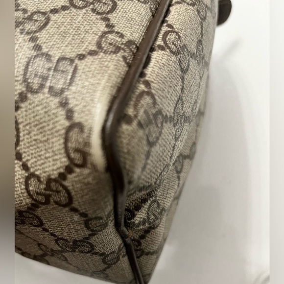 Gucci Sherryline PVC Monogram Authentic &Vintage Brown Boston/Speedy Bag Size 28 - Picture 13 of 16